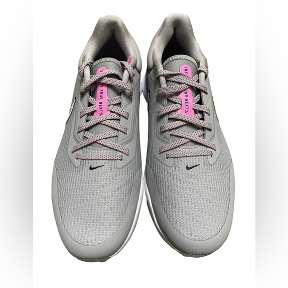 Nike Air Zoom Infinity Tour Next Golf Shoes Wolf Grey Pink DC5221-060 - Picture 3 of 6